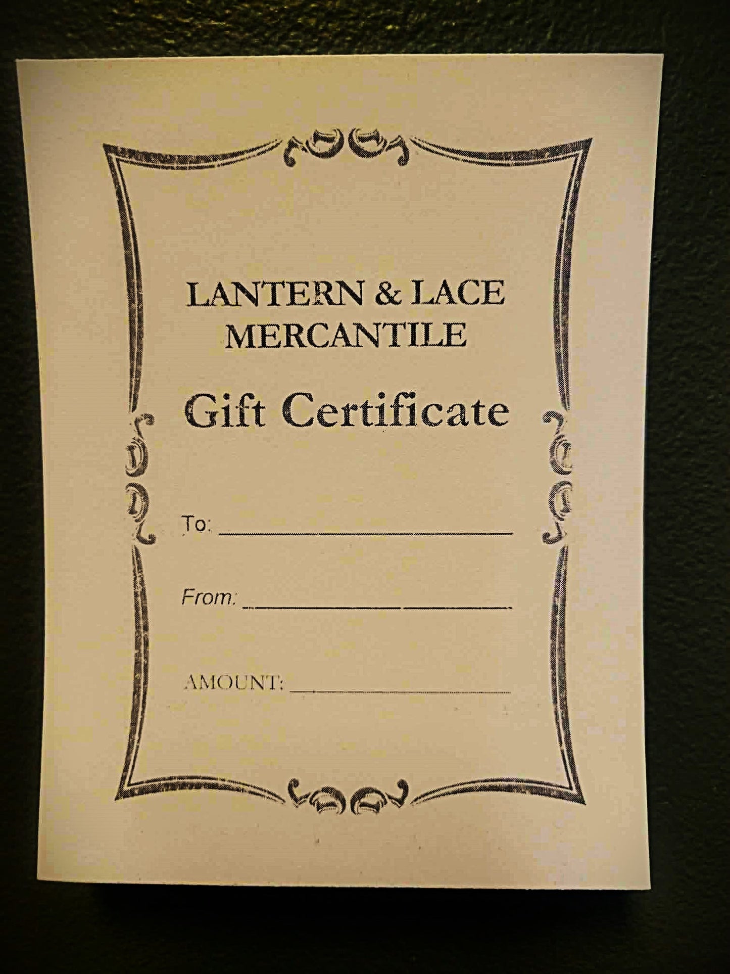 Gift Certificates